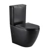 Wc À Poser|Aquore Toilette WC à poser GENOVA en ceramique noir mat