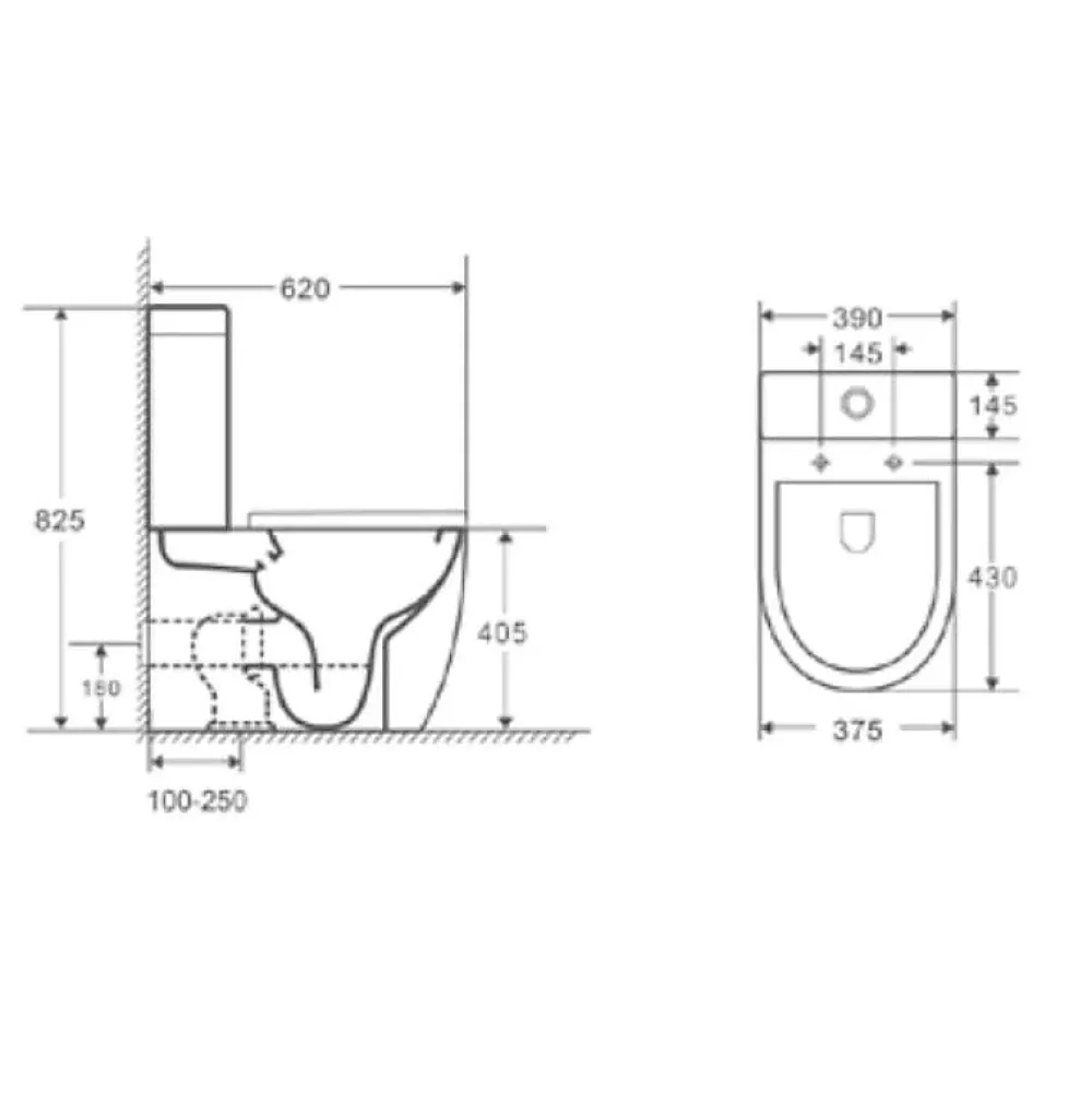 Wc À Poser|Aquore Toilette WC à poser GENOVA en ceramique noir mat