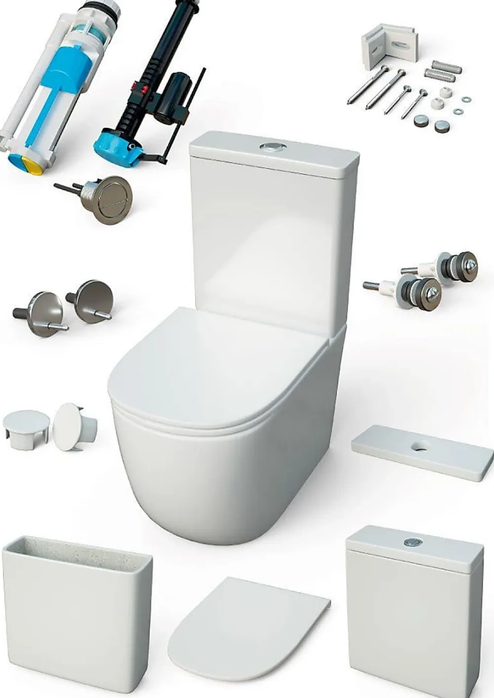 Wc À Poser|Aquore Toilette WC à poser GENOVA en ceramique noir mat