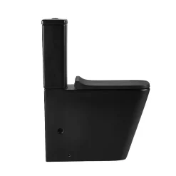 Aquore Toilette WC à poser PISA en ceramique noir mat