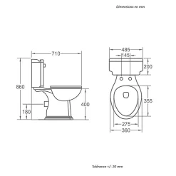 Wc À Poser|Rogier & Mothes Toilette WC à poser retro CHERY en ceramique