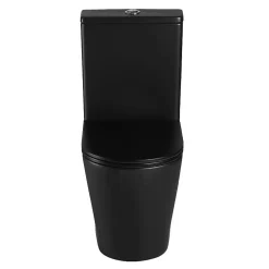 Aquore Toilette WC à poser TURIN en ceramique noir mat