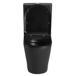 Aquore Toilette WC à poser TURIN en ceramique noir mat