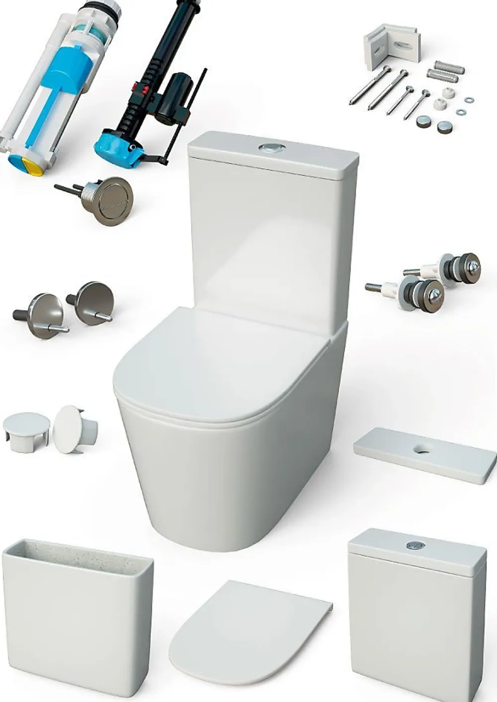 Wc À Poser|Aquore Toilette WC à poser TURIN en ceramique