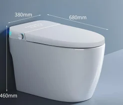 Kleenmac Toilettes intelligentes Olivia KEB2025TRF (sans réservoir) (toilettes japonaises) sortie verticale 250 mm Blanc