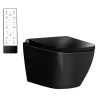 Bernstein Toilettes Japonais céramique noir, WC lavant + télécommande, filtre, séchoir, rincage 180 - 38,4x59,3x38cm - Pro+ 1104