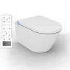 Bernstein Toilettes japonais céramique, WC lavant, séchoir air chaud, filtre odeurs + télécommande - 59,3x38,4x38cm - Pro+1102