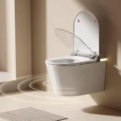 Wc Japonais|Kleenmac Toilettes suspendues intelligentes japonaises VERONA Blanc modèle KEB3018WTR-C