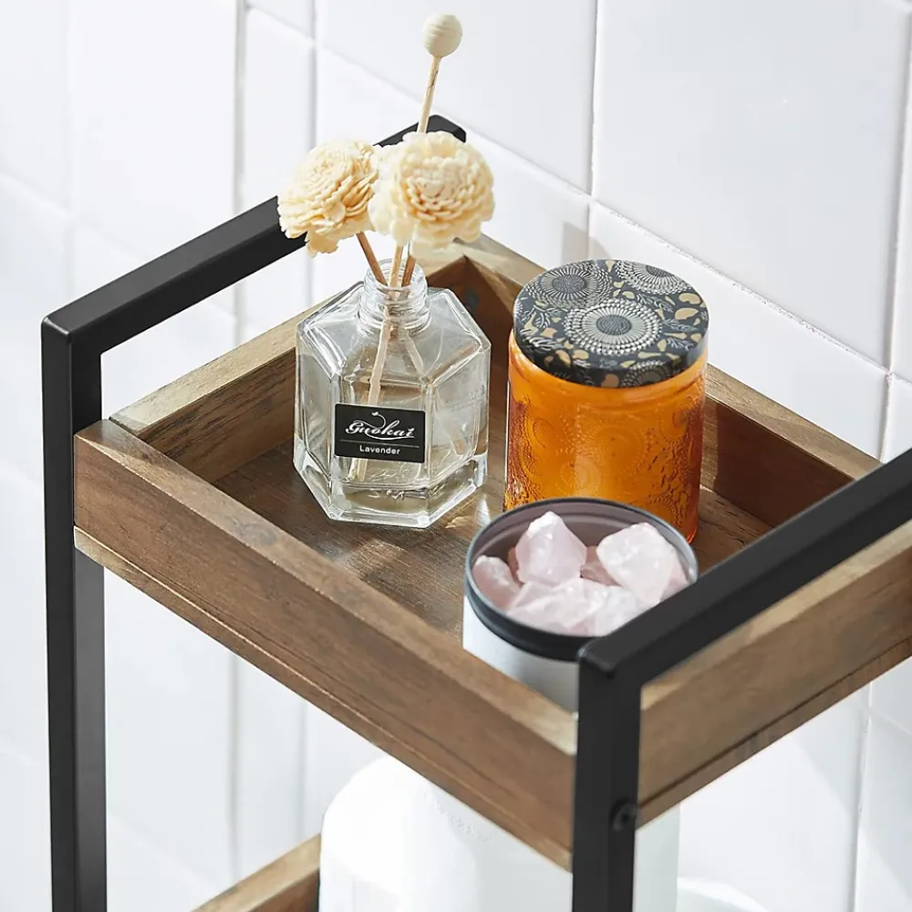 Etagère Salle De Bains|Sobuy Tour de Rangement Etagère de Stockage, 3 étages, FRG226-F,
