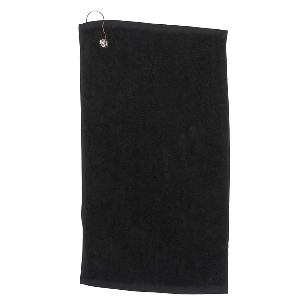 Towel City - Serviette de golf LUXURY Black (50 cm x 30 cm)
