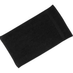 Gant De Toilette|Towel City - Serviette de bain pour invités LUXURY Noir (50 cm x 30 cm)