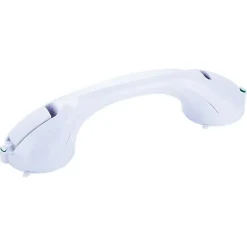 MSV Tringle de douche - - MS096 - PVC - blanc - 40 x 9,5 x 10 cm