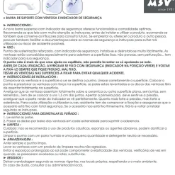 MSV Tringle de douche - - MS096 - PVC - blanc - 40 x 9,5 x 10 cm