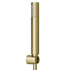 Pommeau De Douche, Flexible Et Barre De Douche|GoodHome Trio douchette + flexible + support, doré brossé, Owens