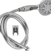 Pommeau De Douche, Flexible Et Barre De Douche|Edouard Rousseau Trio douchette + flexible + support chromé Stop