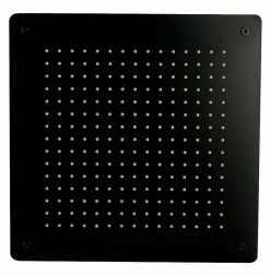 Pommeau De Douche, Flexible Et Barre De Douche|Bernstein Tête de douche carrée, extra-plate en acier inoxydable DPG5005 - 50x50cm - noir