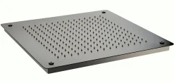 Pommeau De Douche, Flexible Et Barre De Douche|Bernstein Tête de douche carrée, extra-plate en acier inoxydable DPG5005 - 50x50cm - noir