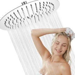 Sofetiy Max Tête de douche Inox Rond 30cm Kit de douche