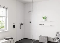 Pommeau De Douche, Flexible Et Barre De Douche|Hansgrohe Tête de douche rectangulaire 20,5 cm, chrome, Vernis Blend 200 Eco C