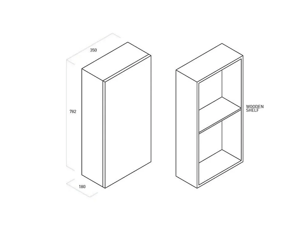 Armoire De Salle De Bains|Aqa Design Unitè murale haute VENERE rose poudrè