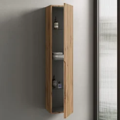 Colonne De Salle De Bains|Aqa Design Unité murale VENERE Chêne en Mdf