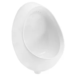 ECD Germany Urinoir avec Entrée d'Eau par l'Arrière, Drainage à l'Arrière, 35x42x30 cm, Céramique Blanc, Moderne, Rond