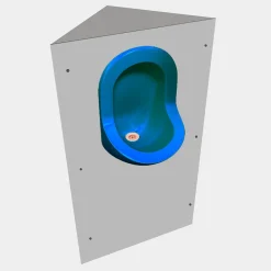 Ti'Pi Urinoir d'angle Uricoin - Version plate - Bleu