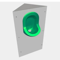 Urinoir|Ti'Pi Urinoir d'angle Uricoin - Version plate - Vert