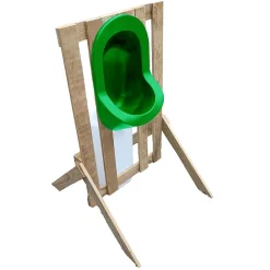 Urinoir|Ti'Pi Urinoir d'extérieur en palette - Epuré - Vert - Design bohème - Réservoir 25 litres