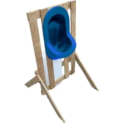 Urinoir|Ti'Pi Urinoir d'extérieur en palette - Epuré - Bleu - Design bohème - Réservoir 25 litres
