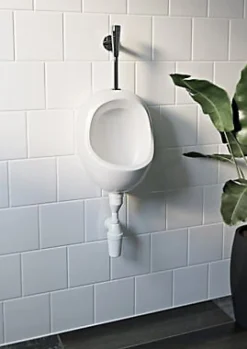 Urinoir|GoodHome Urinoir en porcelaine, blanc, Habera