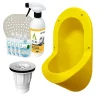 Ti'Pi Urinoir sans eau encastrable jaune + kit valve parachute + pack entretien