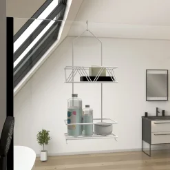Etagère Salle De Bains|Galedo Valet Blanc suspendu 50x20x10 - ELI