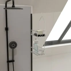 Etagère Salle De Bains|Galedo Valet Chrome suspendu 50x20x10 - ELI