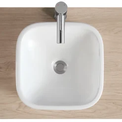 Vasque À Encastrer|Homesight Vasque à encastrer carrée céramique blanc Oasis