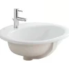 Vasque À Encastrer|Sanindusa Vasque à encastrer par le dessus NF (conforme marchés publics) 55x44 hauteur 21,5cm céramique PARIS blanche