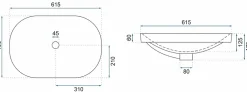 Rea Vasque À Encastrer Arleta White Oval