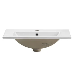 Vasque À Encastrer|Otitec Vasque à encastrer rectangulaire - 60 x 39 cm - Blanc brillant - AUREA