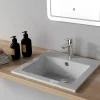 Vasque À Encastrer|Planète Bain Vasque à encastrer rectangulaire en céramique