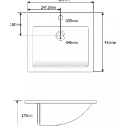 Vasque À Encastrer|Planète Bain Vasque à encastrer rectangulaire en céramique