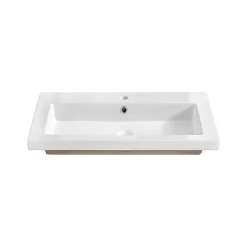 Otitec Vasque à encastrer rectangulaire - 60 x 46 cm - Blanc brillant - LIVO