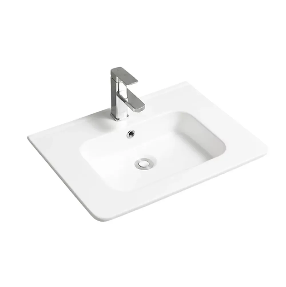 Otitec Vasque à encastrer rectangulaire - 60 x 46 cm - Blanc brillant - ORIS