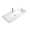 Vasque À Encastrer|Otitec Vasque à encastrer rectangulaire - 100 x 46 cm - Blanc brillant - LIVO