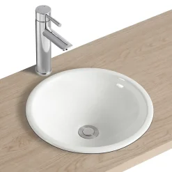Vasque À Encastrer|Homesight Vasque à encastrer ronde céramique blanc Oasis