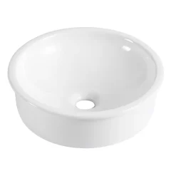 Vasque À Encastrer|Homesight Vasque à encastrer ronde céramique blanc Oasis