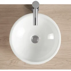 Vasque À Encastrer|Homesight Vasque à encastrer ronde céramique blanc Oasis