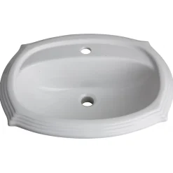 Planète Bain Vasque à encastrer rétro blanche - Belle époque