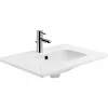 Sanindusa Vasque à encastrer sur plan de toilette ou à poser sur meuble 101x46 hauteur 15cm (mitigeur et vidage non inclus)