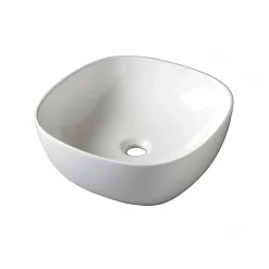 Planète Bain Vasque à poser 40.5 cm- blanc brillant en céramique - Vienne