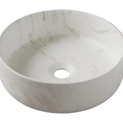 Vasque À Poser|Planète Bain Vasque à poser Andria 36 cm - Effet marbre - Rebords fins